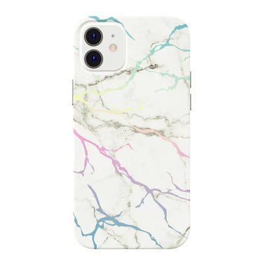 Protect Onn White Iridescent Marble Phone Case for iPhone 12 Pro Max